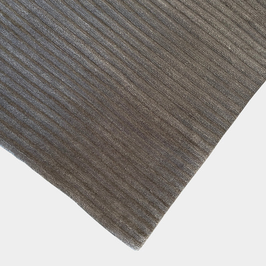 Tapis en laine Delinear Canal Espresso Brown 8'X10'