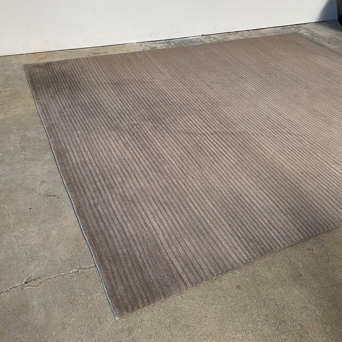 Tapis en laine Delinear Canal Espresso Brown 8'X10'