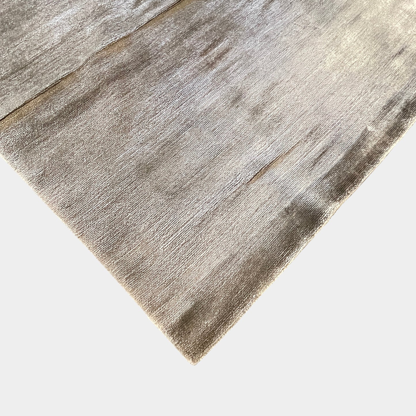 Tapis beige en pure soie de banane Delinear 8'X10'