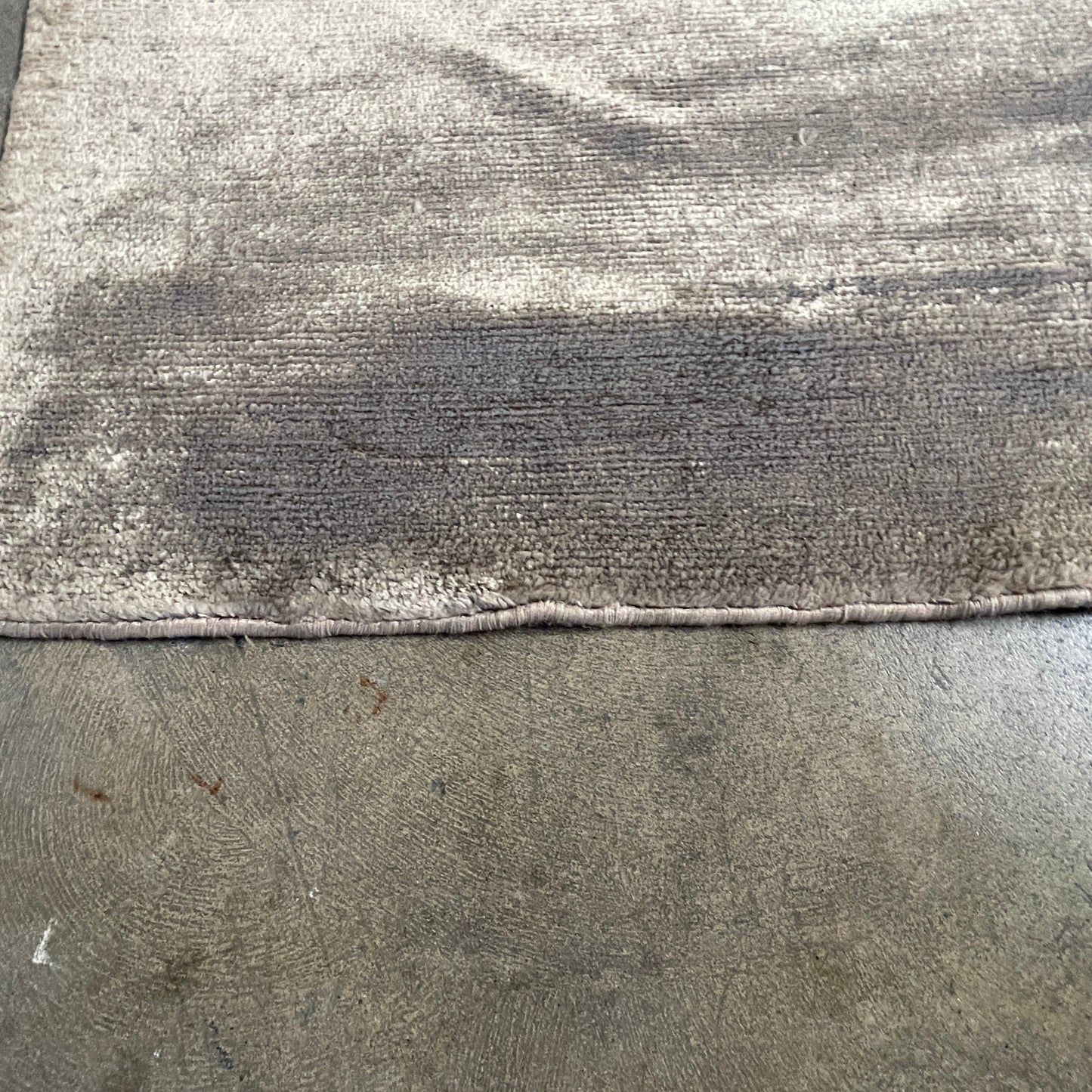 Tapis beige en pure soie de banane Delinear 8'X10'