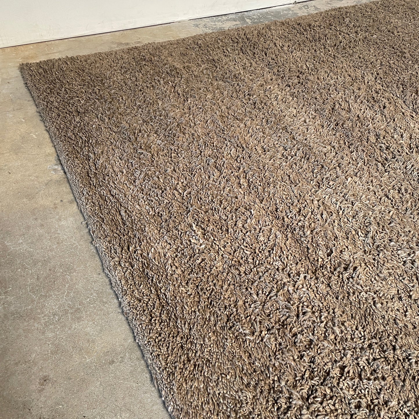 Tapis à poils longs Delinear Anemone gris chaud 8'X10'