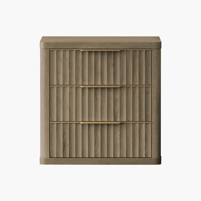 Commode 3 tiroirs Cas, poignée dorée