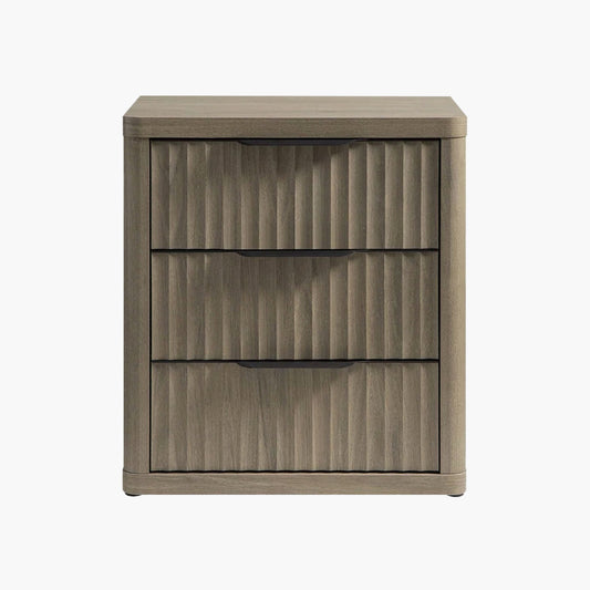 Cas 3 Drawers Dresser, Black Handle