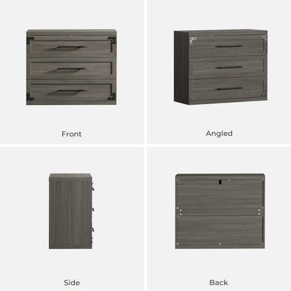 Willow 3-Drawers Nightstands Set