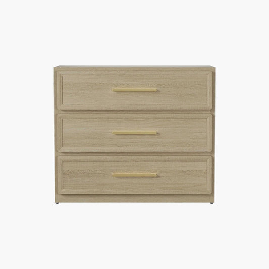 Crescent Nightstand, 3 Drawers