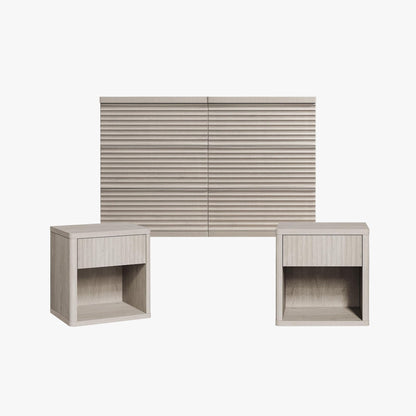 Stria 6-Drawer Dresser and Cas Nightstand Set