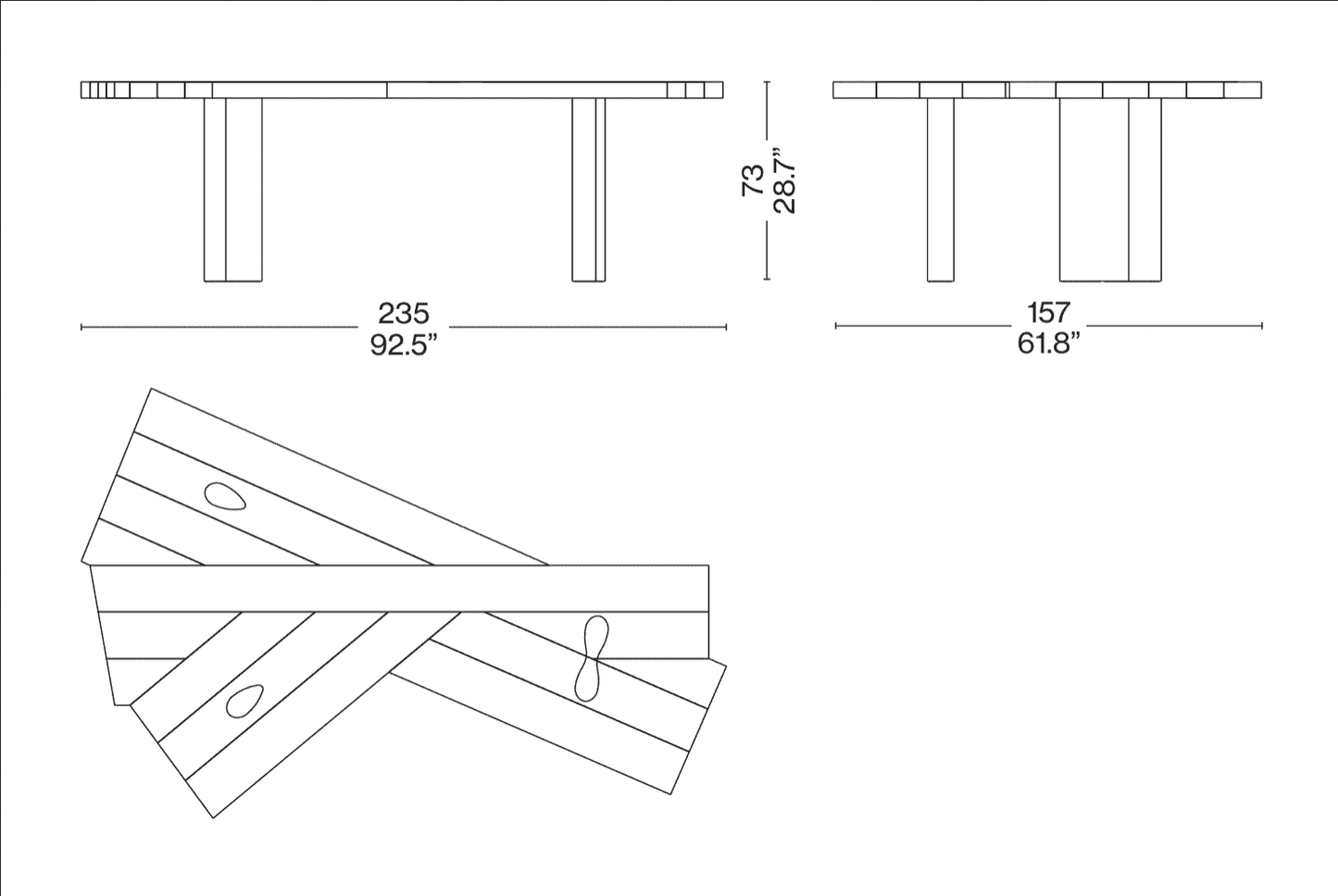 Table Cassina Ventaglio