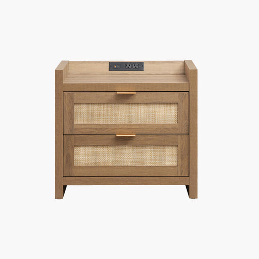 Savanna Nightstand with Charger