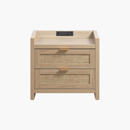 Savanna Nightstand with Charging Station