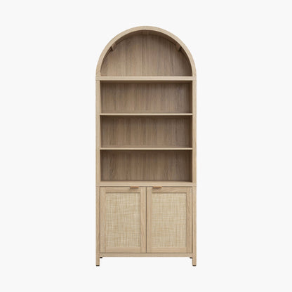 Savanna Arched Bookcase with Storage