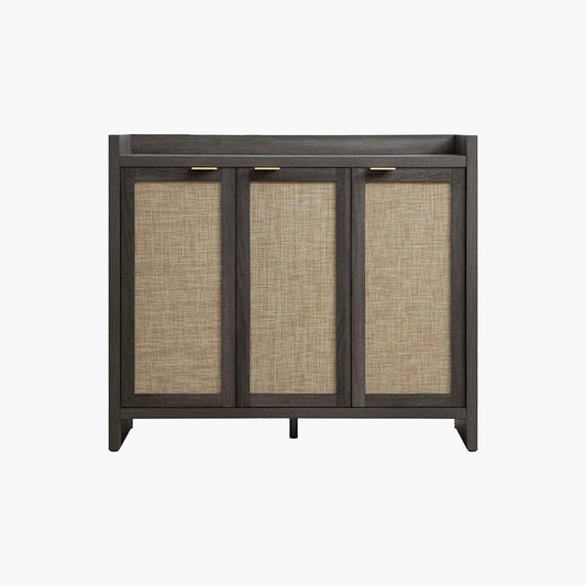 Savanna Black Shoe Cabinet, 30 Pairs Shoes