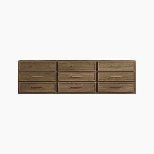 Crescent Modular 9 Drawers Dresser for Living Room