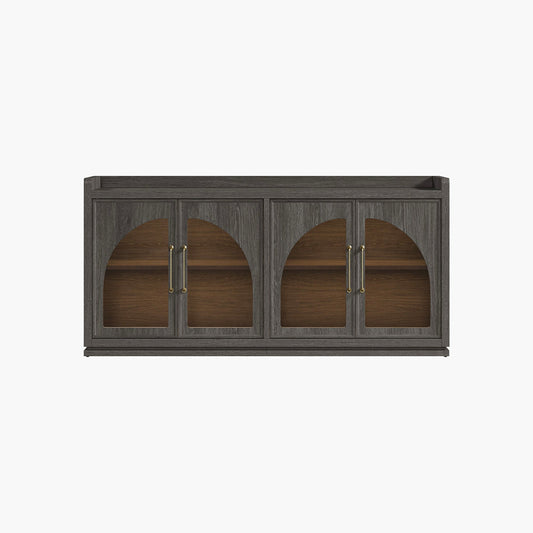 Helio Glass-Door Sideboard Cabinet
