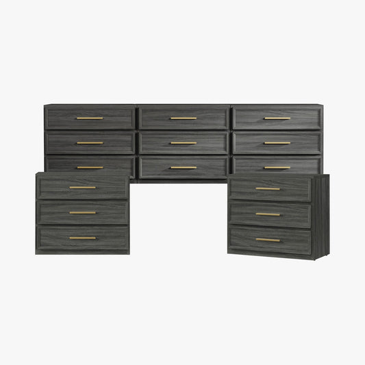 Crescent Dresser and Nightstands Set