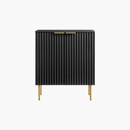 Opus Blue Credenza with Gold Handle