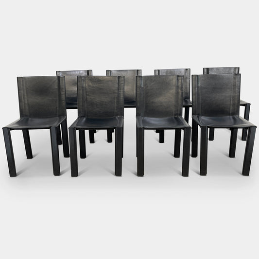 Ensemble de 8 chaises de salle à manger vintage « Coral » de Matteo Grassi